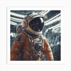 Astronaut In Space 1 Art Print