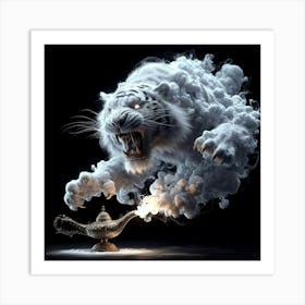 White Tiger 3 Art Print