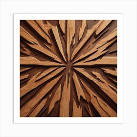 Carved Wood Panel Art Print