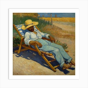 the siesta la siesta by vincent van gogh Art Print