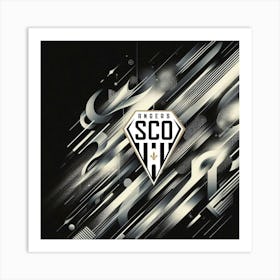 Angers SCO Logo Wall Arts 20 Art Print