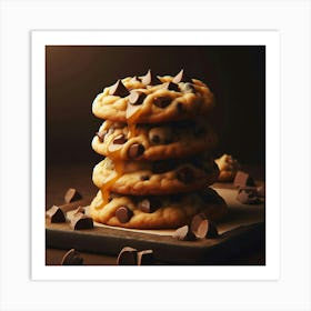 Decadent, delicious, and oh-so-chocolatey, these cookies are sure to satisfy your sweet tooth. With a chewy center and crispy edges, they're the perfect treat for any occasion. Art Print