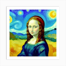 The Timeless Youth of Mona Lisa Art Print