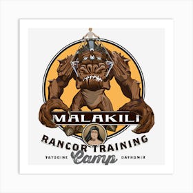 Malakili Rancor Training Camp Art Print