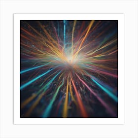 Abstract Rays Of Light 2 Art Print