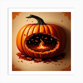 Halloween Pumpkin Art Print