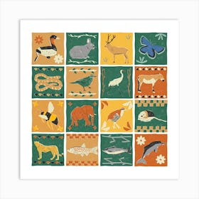 Animals Of The World Art Print