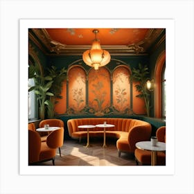 Rococo Cafe Art Print