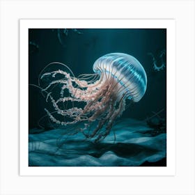 Jellyfish Underwater Art Print