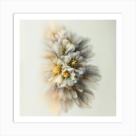 Flowers In Motion 1 Art Print