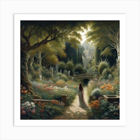 Fairytale Garden 1 Art Print