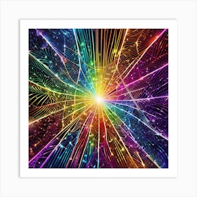 Rainbow Burst 5 Art Print