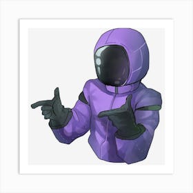 Purple Y7hdr Art Print