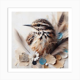 Bird With Feathers 1 Art Print
