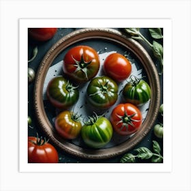 Tomatoes In A Frame 21 Art Print