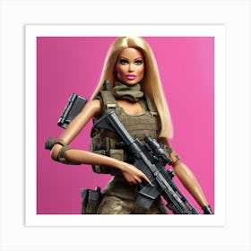 Barbie Soldier 1 Art Print