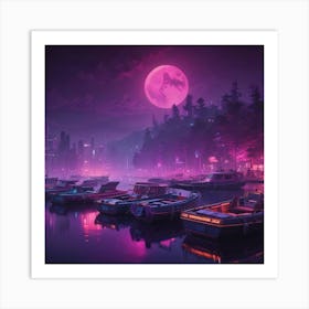 City At Night 3 Art Print