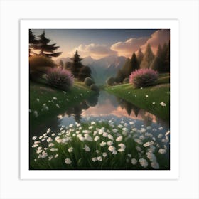 Peaceful Landscapes (62) Art Print