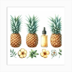 Pineapples 1 Art Print