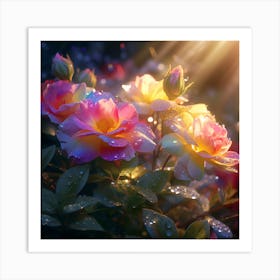 Roses In The Sun Art Print