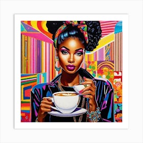 Coffee Girl Art Print