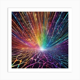 Rainbow Rays 2 Art Print