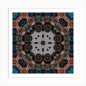 Blue Pattern Art Print