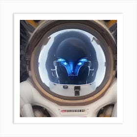 Humanoid astronaut Art Print