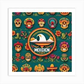 Mexican Skulls 13 Art Print