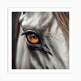 Eye Of A Horse 46 Art Print