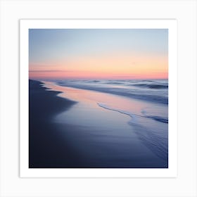 Calmness of the Beach at Sunset Art Print