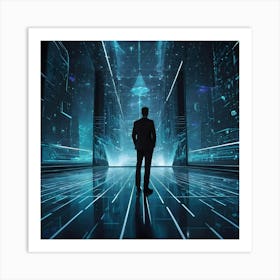 Futuristic Businessman 11 Art Print