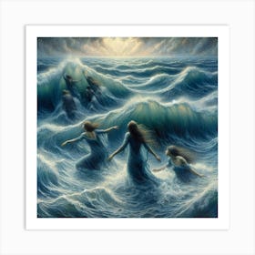 Women Of The Sea 1 Art Print