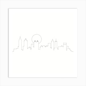 Atlanta Skyline Art Print