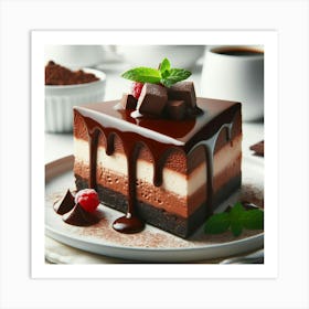 Chocolate Cake 1 Art Print