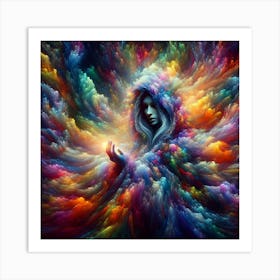 Psychedelic Woman Art Print