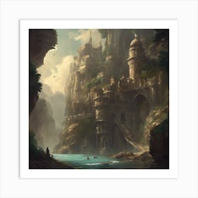 Fantasy Castle 90 Art Print