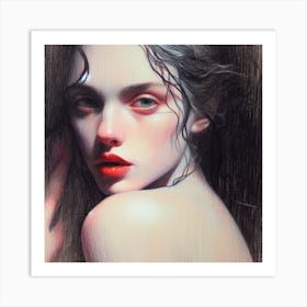 Transgender Lilith Eyes Of Strength Art Print