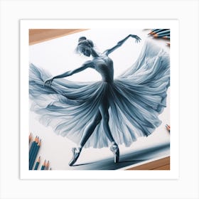 Gracefully dancing 3 Art Print