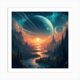 A Fantastical Land 1 Art Print