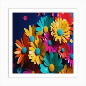 Paper Flowers Art Print