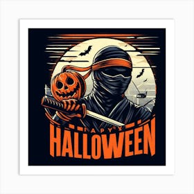 Halloween Ninja 1 Art Print