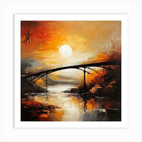 Bridge Over The River Art Print