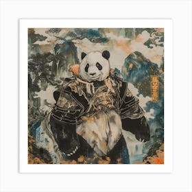 Panda Mountaineer Art Print