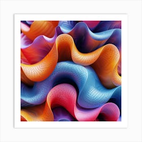 Abstract Wavy Pattern 3 Art Print