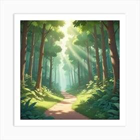 Path In The Forest 1 Art Print