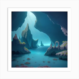 Cave Stock Videos & Royalty-Free Footage Art Print