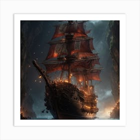 Pirate ship Art Print