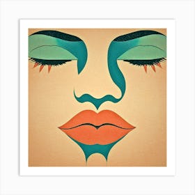 Face Of A Woman Art Print