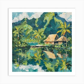 A Tahiti In French Polynesia Oil Painting Illust 1720357430 1 Art Print